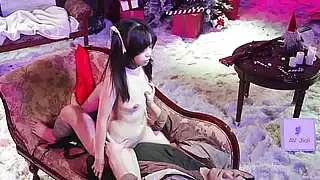 性感火辣的中国女孩Yuli被狠狠地操了！