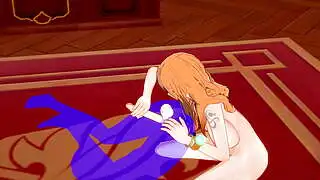 One Piece Hentai - Nami Rimjob y vaquera - Pornografía japonesa de manga, anime, película y videojuego